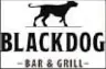 A black dog bar and grill logo